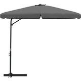  Vrtni suncobran s čeličnom šipkom 300 x 250 cm antracit | shoptok.hr