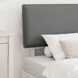  Krevetni okvir s tapiciranim uzglavljem Svijetlo siva Svjetlosiva 90 x 200 cm | Shoptok.si