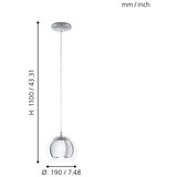 Eglo rocamar 1 e27 hrom/pRozirno | Eponuda.com