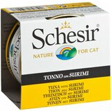 Schesir hrana za mačke u konzervi tunjevina i surimi u želeu 85gr Cene