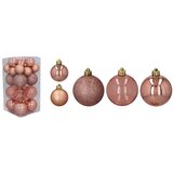 Molarem Home Set od 27 kuglica za božićno drvce – 4 / 6 cm, roza | shoptok.hr