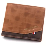  moška denarnica MenBense Classic Rjava