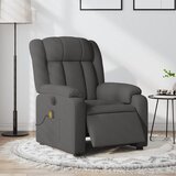Maison Chic Električni masažni naslanjač - Relax naslanjač temno sivo blago, (22062256) | Shoptok.si