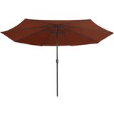  Vrtni suncobran s metalnim stupom 390 cm terakota | Eponuda.com