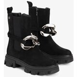 D/CEO Black boots with chain Gareau Cijene