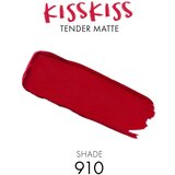 Guerlain KissKiss Tender Matte dolgoobstojna šminka z mat učinkom odtenek 910 Wanted Red 3.5 g | Shoptok.si