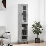  The Living Store Visoka omara betonsko siva 34,5x34x180 cm inženirski les - Visoka Omara, (21430264) Cene