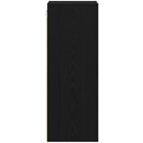 vidaXL Viseča omarica s polico Riga Črna Orehovina 20 x 29,5 x 80 cm | Shoptok.si