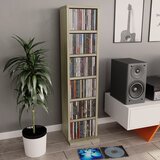 vidaXL Ormarić za CD-ove boja hrasta 21x20x88 cm od konstruiranog drva Cijene