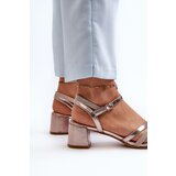 Sergio Leone Women's Low Heel Sandals in Synthetic Leather | Shoptok.si