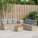  Set sofe 8 kom. Bež i svijetlo siva Poli Rattan i čelik | shoptok.hr