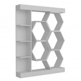 Hanah home Sueno Bijela polica za knjige 140x29,6x177,4 cm, Bijela | Eponuda.ba