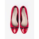 GOODIN Red pumps with a bow and a patent leather toe | Shoptok.si