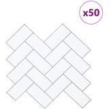  Pločica riblja kost 50 pcs Bijela siva 30 x 30 cm | shoptok.hr