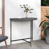 Vrtni stol sivi 80 x 50 x 75 cm od poliratana | shoptok.hr