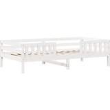  Okvir kreveta bez madraca bijeli 90 x 200 cm masivna borovina | shoptok.hr