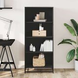 vidaXL Polica za knjige crna 60x35x139 cm izrađeno drvo | shoptok.hr
