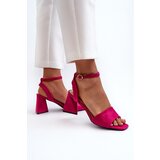 VINCEZA Women's High Heel Sandals in Fuchsia Eco-Suede Upttima | Shoptok.si