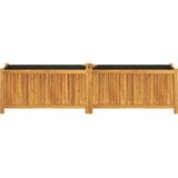  Vrtna sadilica s oblogom 199x38,5x50cm od masivnog drva bagrema | shoptok.hr
