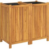 Maison Chic Vrtno cvetlično korito - Cvetlični Lonec s podlogo 84x42x75 cm trden akacijev les, (21790243) Cene