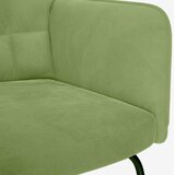  Stolica za ljuljanje svjetlozelena baršunasta | shoptok.hr