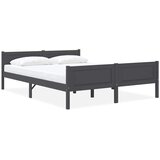Maison Chic Posteljni okvir - Dvoposteljna postelja - Zakonska postelja iz trdne borovine siv 160x200 cm-J5137, (21766652) | Shoptok.si