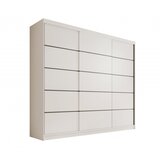 ADRK Drsna omara Andy 250 cm z 3 vrati - BELA | Shoptok.si