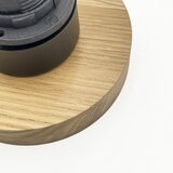  Stropna svetiljka JULL WOOD 1xE27/15W/230V hrast/prozirno, prečnik 34 cm | Eponuda.com