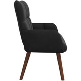 SOFA za dvije osobe Crna 115 x 61 x 87 cm Baršun | Eponuda.com