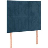 Box spring krevet s madracem tamnoplavi 100x200 cm baršunasti | shoptok.hr