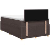  Boxspring krevet s madracem Tamno smeđa 120 x 190 cm Tkanina | shoptok.hr