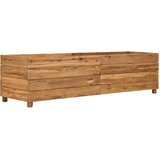In posuda za sadnju 150x40x38 cm od reciklirane tikovine i čelika | shoptok.hr