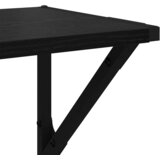 Police na zidu s policom 2 pcs Crni hrast 60 x 25 x 25,5 cm | shoptok.hr