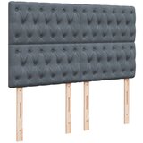  Krevet s oprugama i madracem tamnosivi 140x190 cm baršunasti | shoptok.hr
