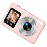 INF Digitalni fotoaparat z dvojim zaslonom, 4K 30fps, 18x zoom Pink, (5000298771) | Shoptok.si