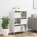 Visoka omara - Komoda - Predalnik bela 68x39x103,5 cm jeklo, (21717263) | Shoptok.si