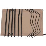  Kamp postelja 180x60x19 cm oksford blago in jeklo taupe, (21158913) | Shoptok.si
