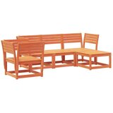  5-dijelni set vrtnih sofa voštano smeđi od masivne borovine | shoptok.hr
