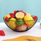 Posuda za Voće Confortime Crna Metal 24 5 x 24 5 x 10 cm (12 kom.) | shoptok.hr