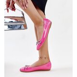 Gemre Pink patent ballerinas with decorative bow Totani | shoptok.hr