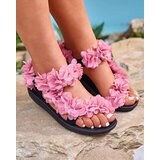 Resti Pink women's sandals with flowers Alferroy | Shoptok.si