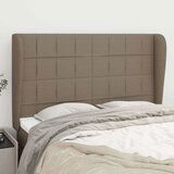  Vzglavje z ušesi taupe 147x23x118/128 cm blago, (20954216) Cene