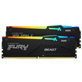 Kingston RAM DDR5 64GB Kit (2x32GB) 6000MT/s CL36 1.35V, Fury Beast RGB EXPO/XMP | Shoptok.si