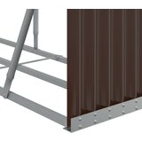 Držač za cjepanice smeđi 234x45x100 cm od pocinčanog čelika | shoptok.hr
