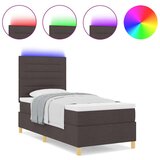 Box Spring postelja Temno rjava Les 100 x 200 cm Posteljni okvir, (22067023) | Shoptok.si