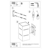  Sollux SL.0478 - Zidna svetiljka BLOCCO 1xG9/40W/230V | Eponuda.com