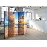 Artgeist PARAVAN 225/172/3 cm modra, peščene barve | Shoptok.si