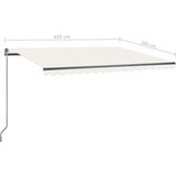  Samostojeća automatska tenda 450 x 300 cm krem | shoptok.hr