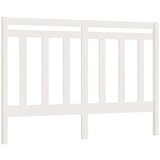  Posteljno vzglavje belo 126x4x100 cm trdna borovina, (20646985) | Shoptok.si