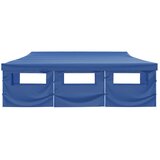  Sklopivi šator za zabave s 8 bočnih zidova 870x291x315 cm plavi | shoptok.hr